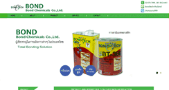 Desktop Screenshot of bondchemicals.com